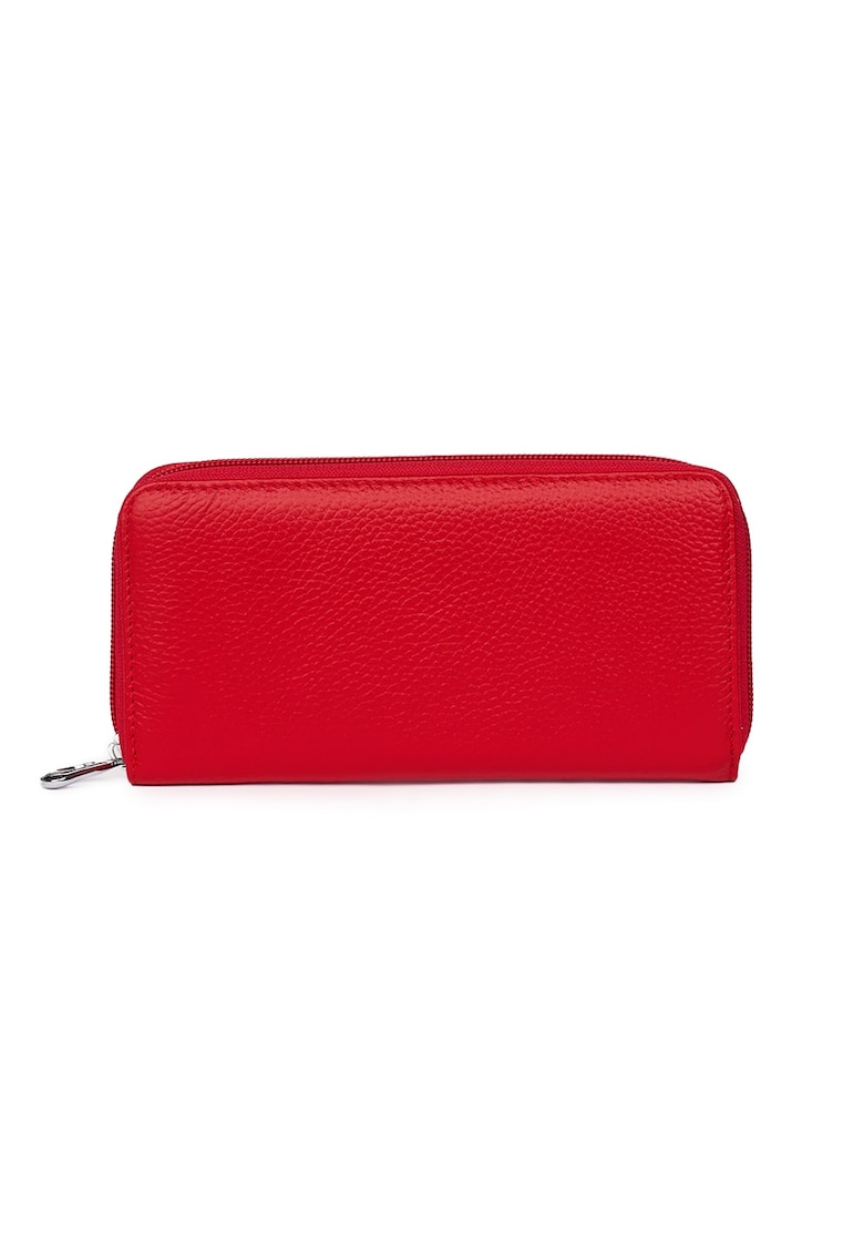 Oferte la Portofel dama din piele naturala Giulio - Rosu
