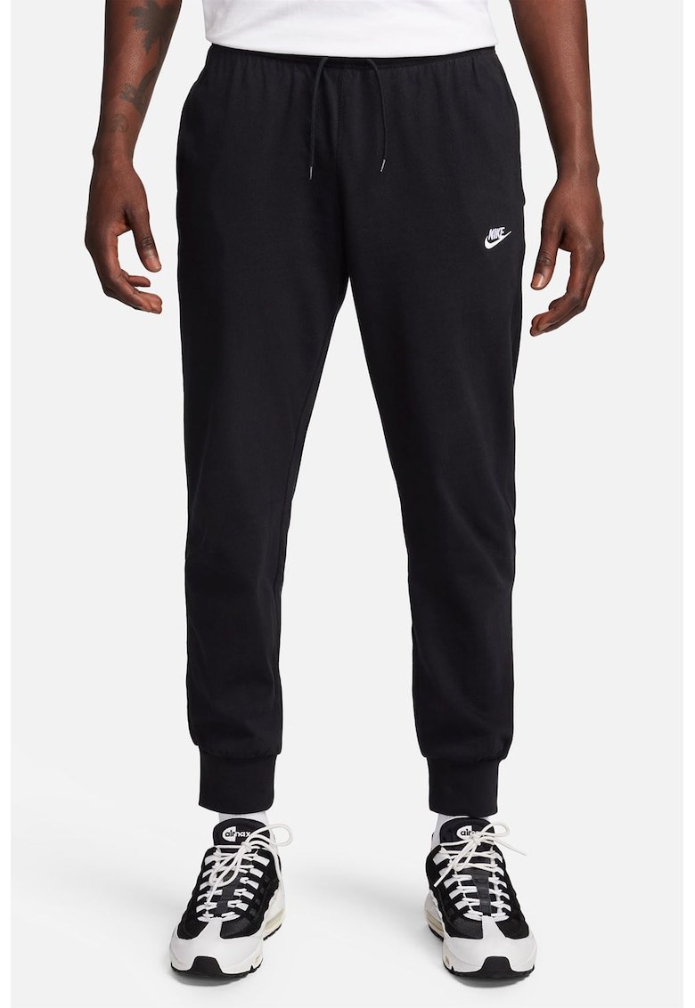 Oferte la Pantaloni de trening cu talie medie si snur in talie - Negru