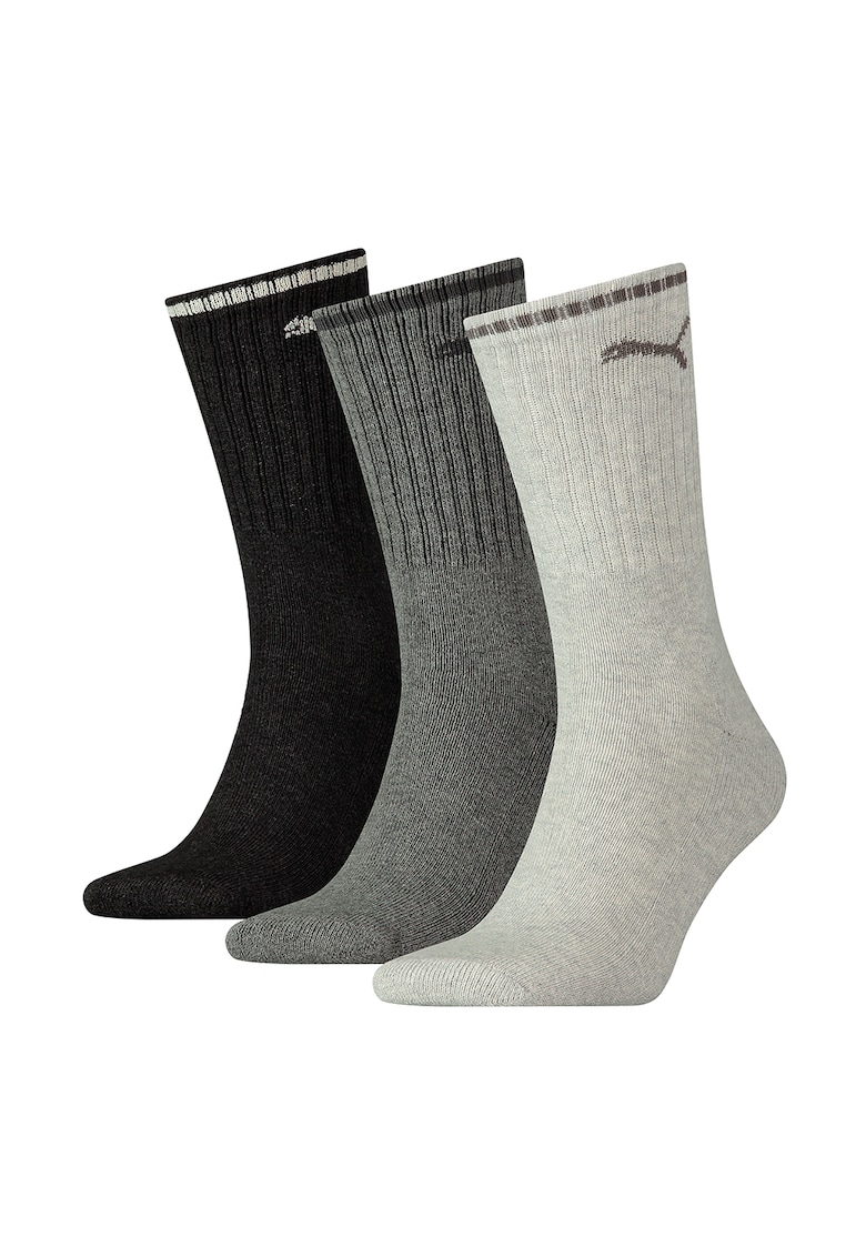 Oferte la Set de sosete lungi unisex cu logo - 3 perechi