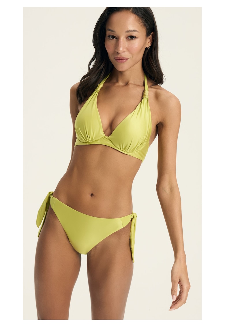 Oferte la Slipi de bikini dama Verde lamaie Truffle - Verde