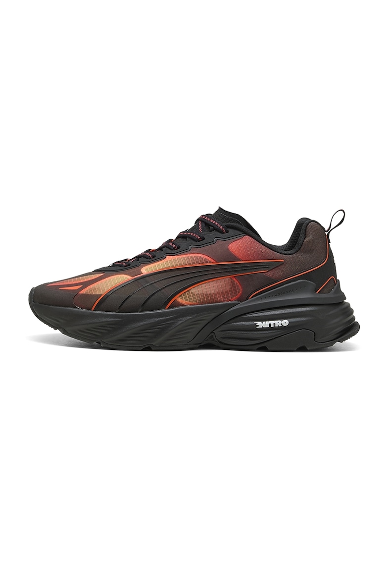 Oferte la Pantofi sport Fade Nitro V2 cu insertii de plasa - Rosu/Negru