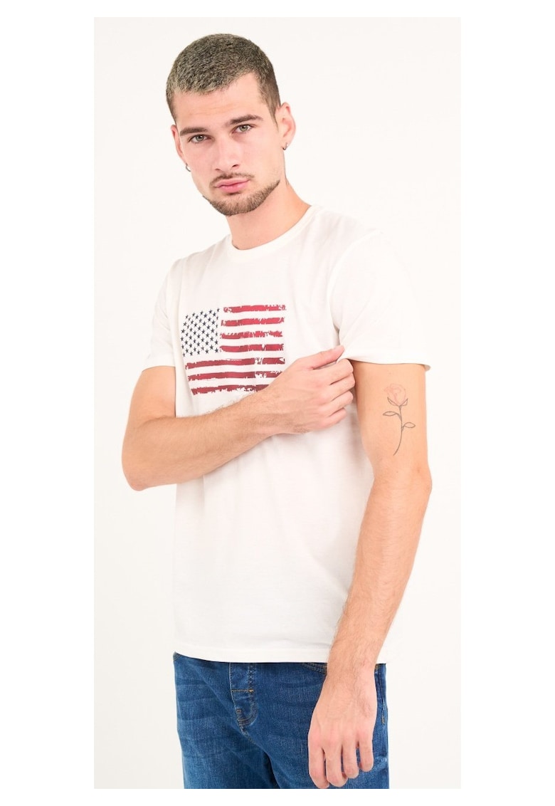 Oferte la - Tricou barbat cu maneca scurta si imprimeu( Snow White - Material: Bumbac