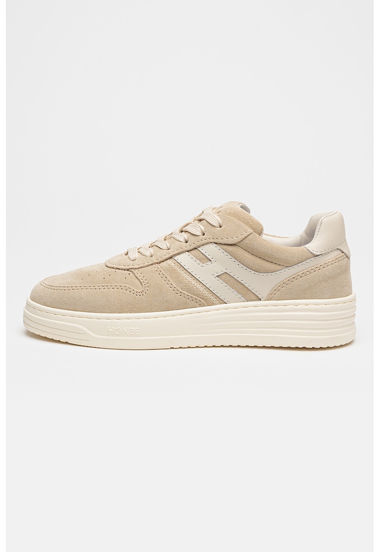 Oferte la Pantofi sport low-cut din piele intoarsa - Bej deschis