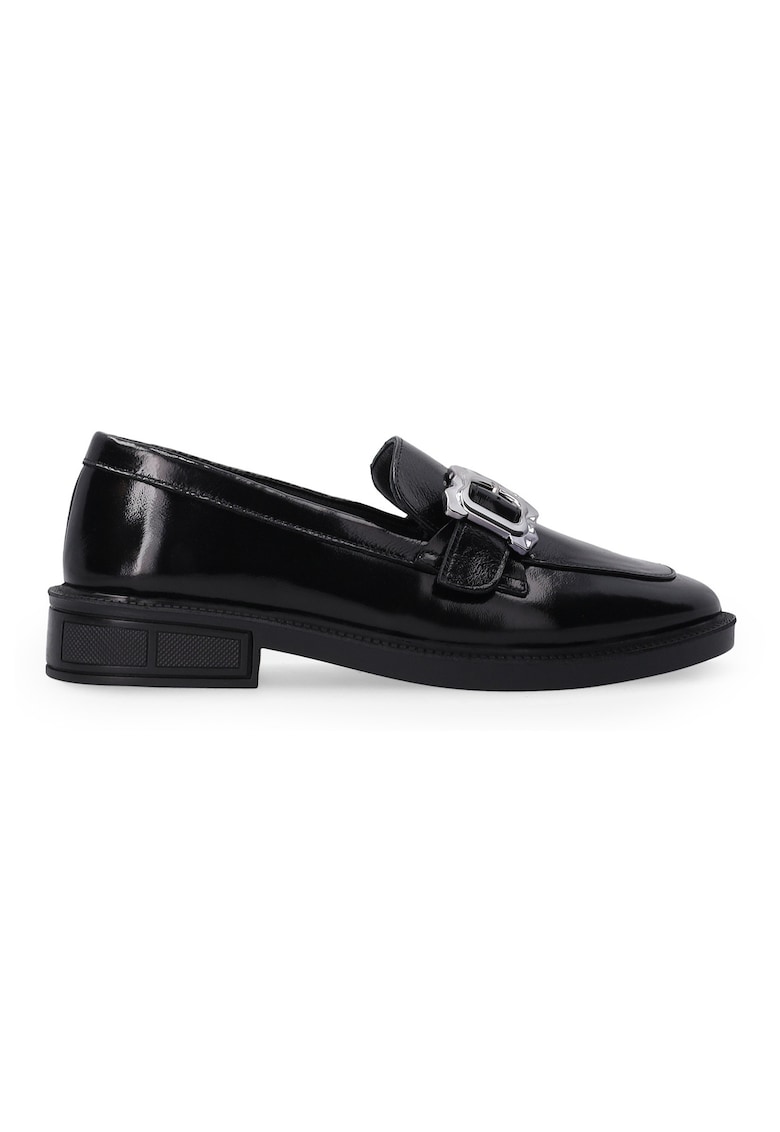 Oferte la Pantofi tip loafer din piele lacuita cu catarama