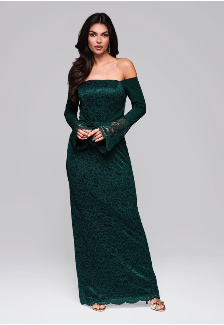 Oferte la Rochie de bal maxi  LA-OM-DLR243 - Verde inchis