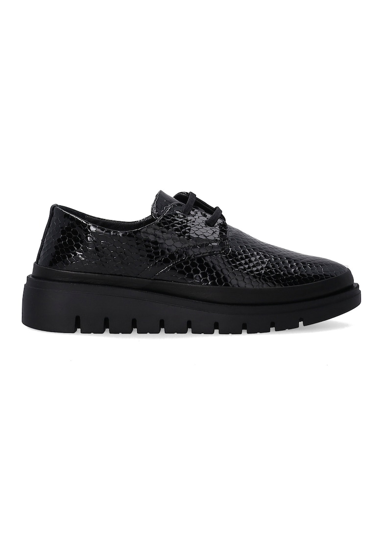 Oferte la Pantofi din piele lacuita cu aspect de piele de sarpe