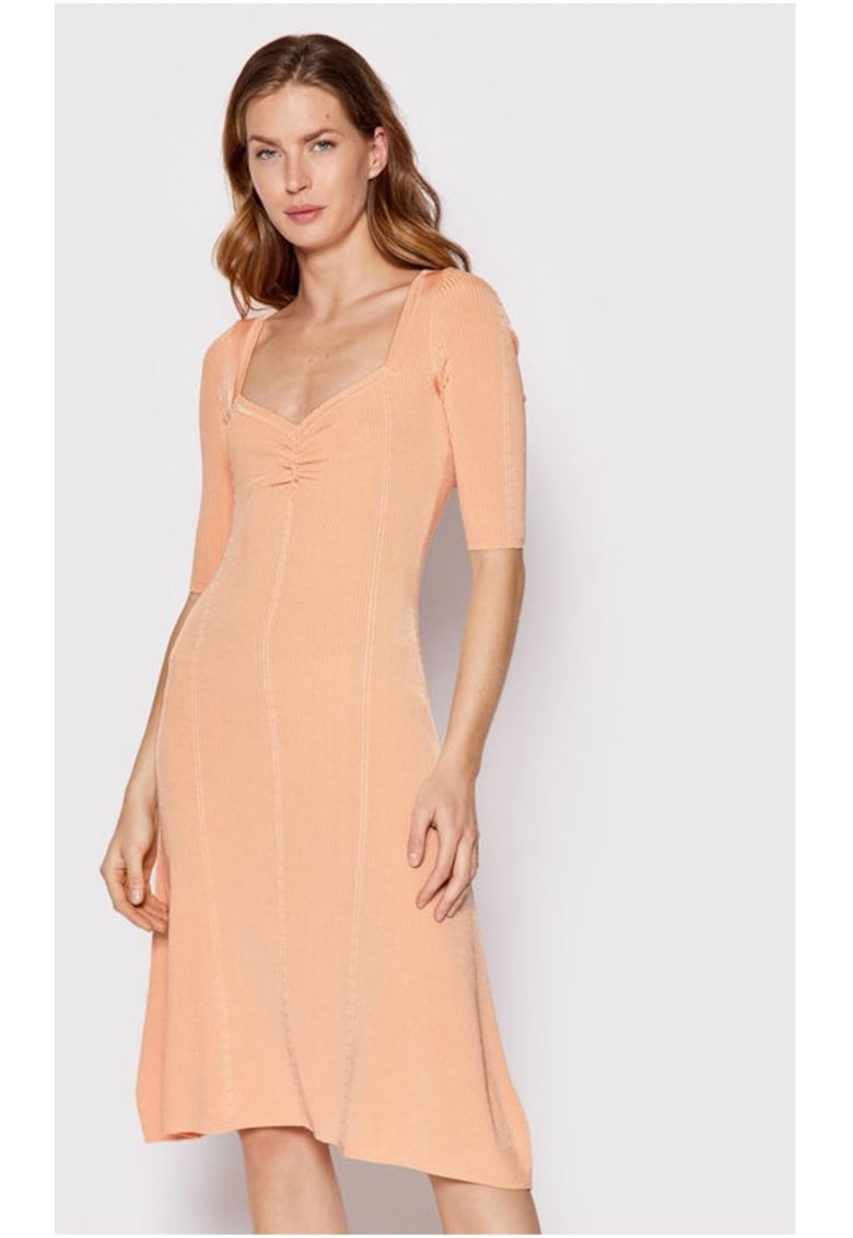 Oferte la Rochie dama -  300773451 - Portocaliu - Viscoza - Portocaliu