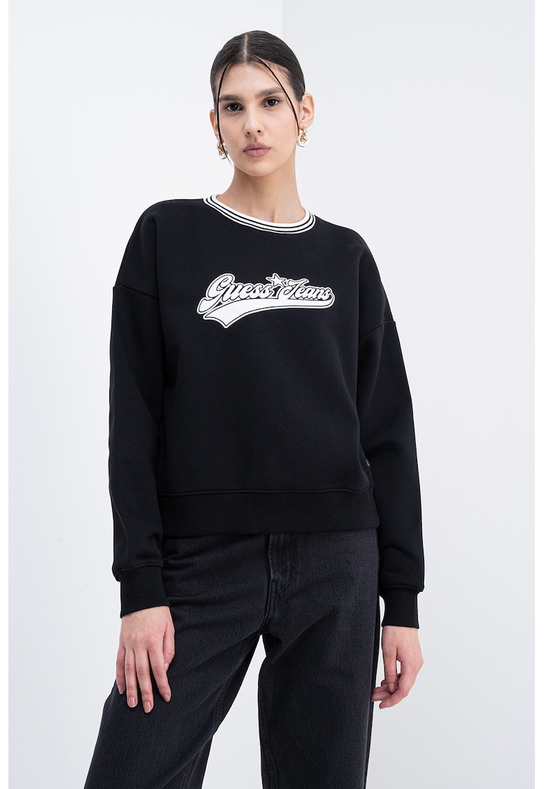 Oferte la Bluza lejera de trening cu maneci cazute - Alb/Negru