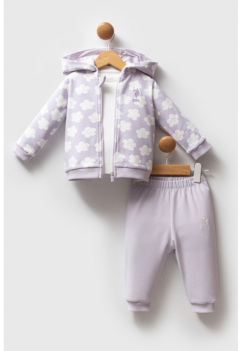 Oferte la Set de imbracaminte - 3 piese - Alb/Violet deschis