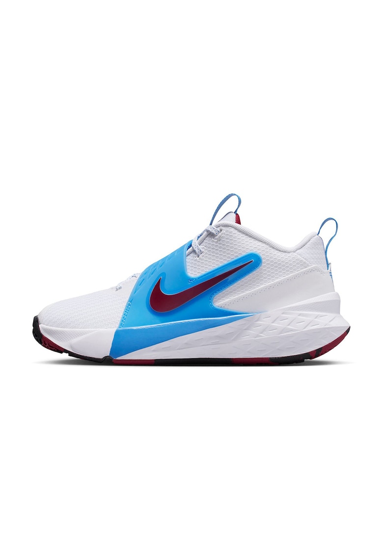 Oferte la Pantofi Team Hustle D 12 pentru baschet - Alb murdar/Albastru/Violet pruna
