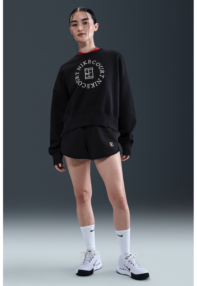 Oferte la Bluza de trening cu logo - pentru tenis - Alb fildes/Negru