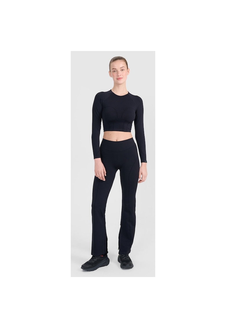 Oferte la Pantaloni sport dama  evazati - negri - fara cusaturi