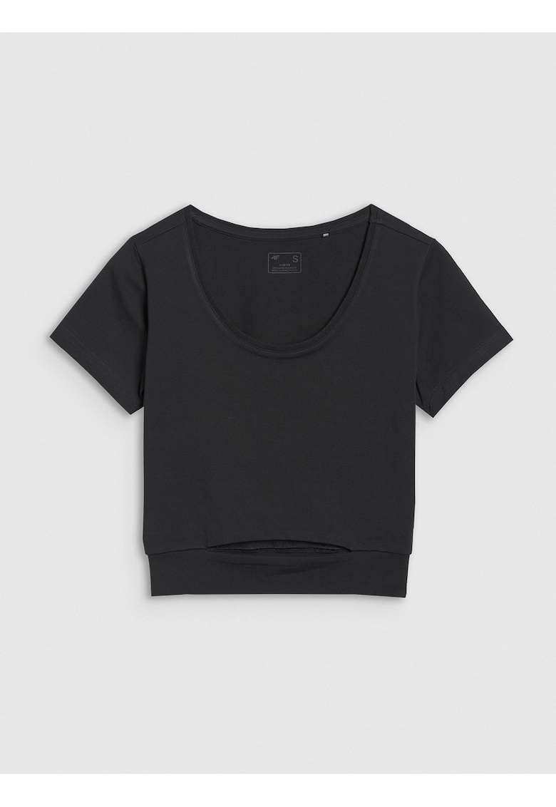 Oferte la Tricou dama  scurt - negru - bumbac - Negru