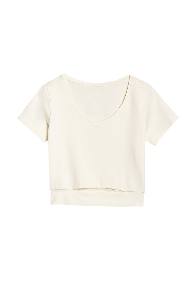 Oferte la Tricou dama  alb - bumbac - Alb