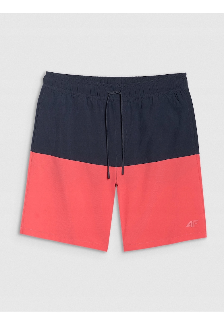 Oferte la Pantaloni scurti de plaja barbati  sportivi - rosu/albastru - poliester