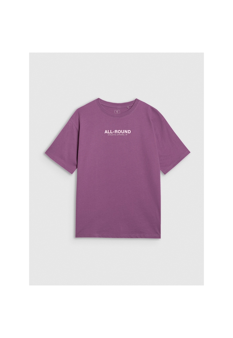 Oferte la Tricou Fete Oversize Bumbac  Junior - 67451 - Violet inchis