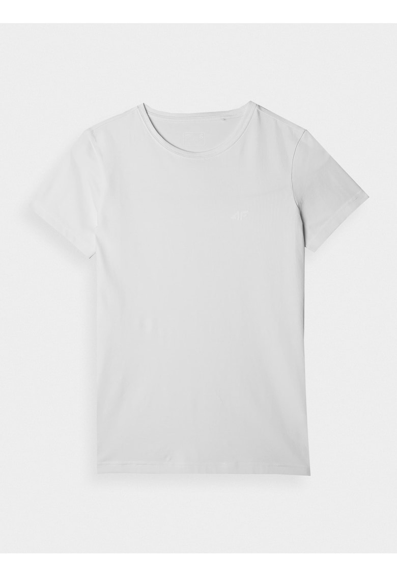 Oferte la Tricou dama  slim alb - bumbac elastic - Alb
