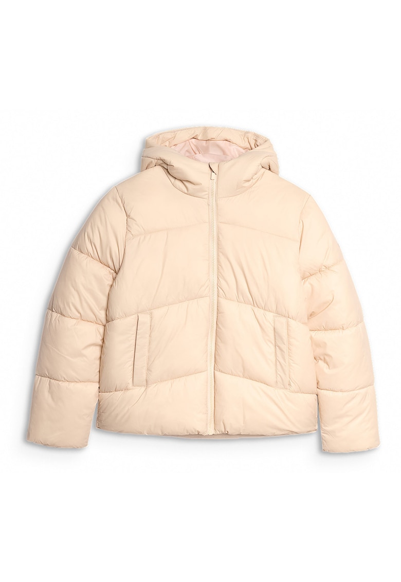 Oferte la Geaca Matlasata Fete Bej  Junior-Umplutura Sintetica - Hidrofoba - 140 cm - SPORTSTYLE - AW25