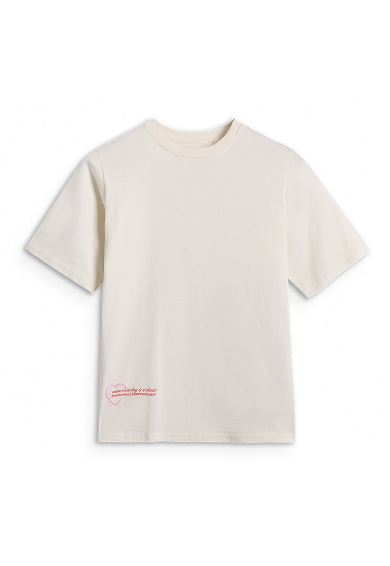 Oferte la Tricou Oversize  Bumbac - Junior - 45676 - Alb ecru