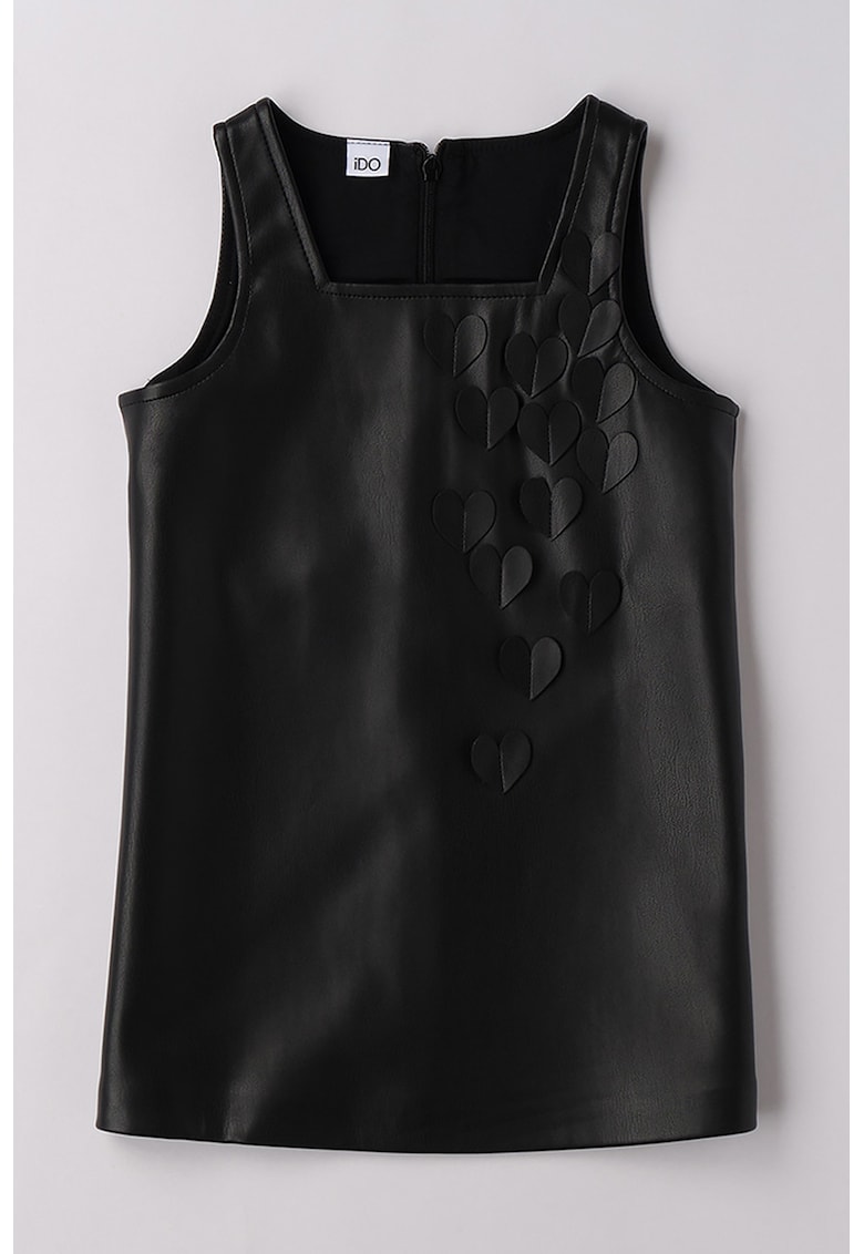 Oferte la Rochie de piele ecologica fara maneci - Negru