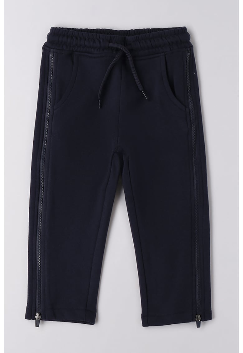 Oferte la Pantaloni de trening din amestec de bumbac cu snur - Albastru ultramarin