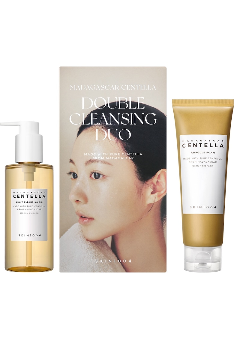Oferte la Madagascar Centella Double Cleansing Duo Set Spuma de Curatare 125ml si Ulei de curatare 200ml