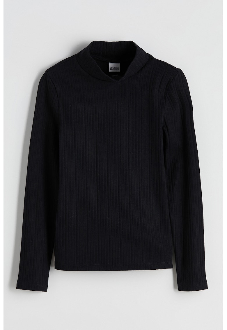 Oferte la Pulover extra slim-fit cu striatii - Negru