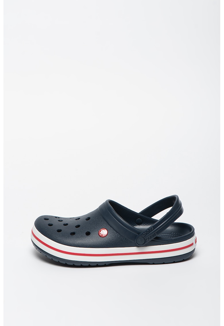 Saboti unisex cu bareta sling-back Crocband - Bleumarin