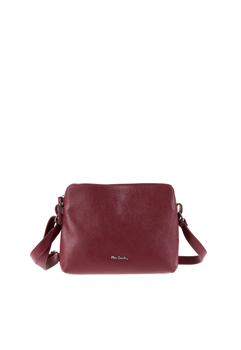 Geanta crossbody de piele Aralia - Visiniu
