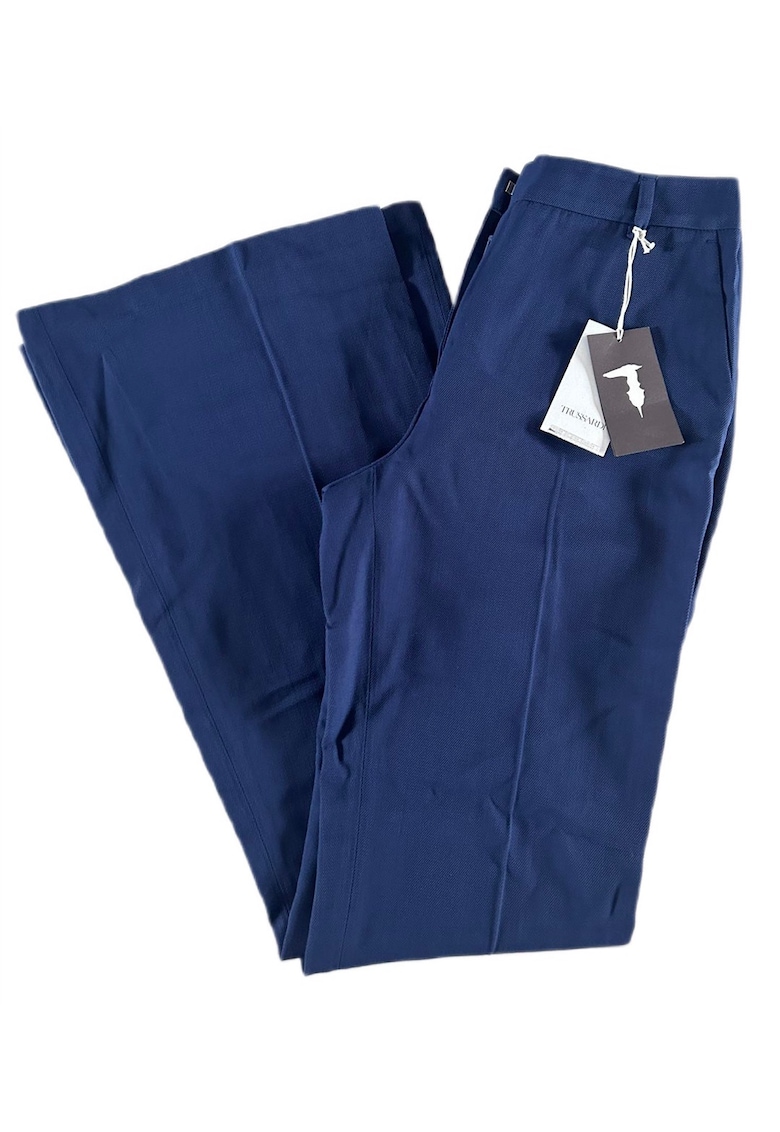 Oferte la Pantaloni dama -  Viscoza/Lana - Bleumarin