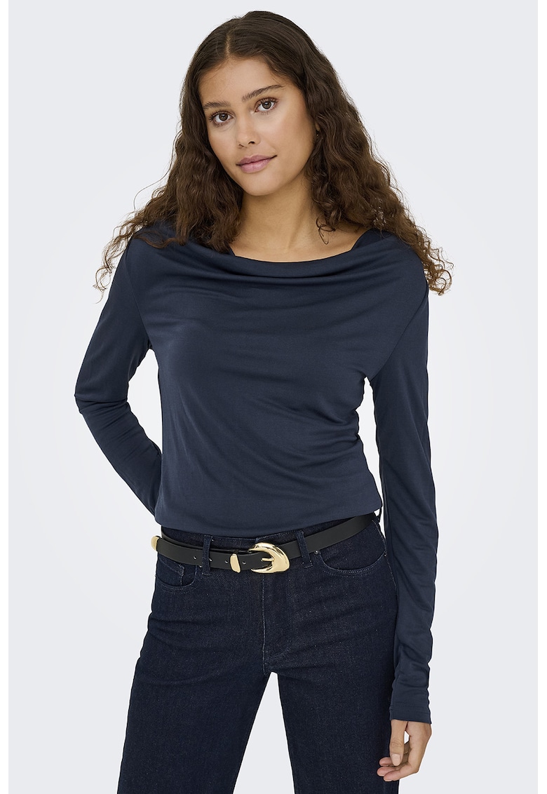Oferte la Bluza uni slim fit - Albastru inchis