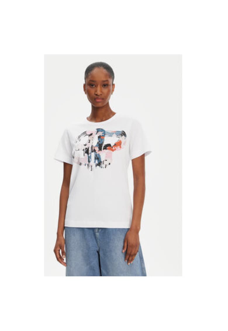 Oferte la Tricou dama  252110425260 - Bumbac organic - Alb - Alb