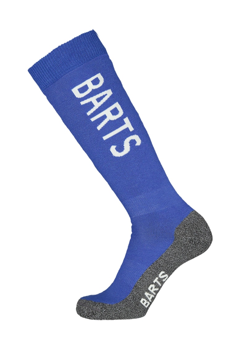 Oferte la Sosete mid-calf unisex din amestec de lana cu logo pentru ski - Gri melange/Albastru