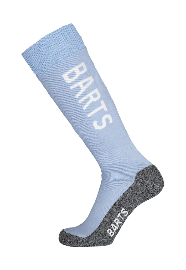 Oferte la Sosete mid-calf unisex din amestec de lana cu logo pentru ski - Alb/Gri melange/Albastru glaciar