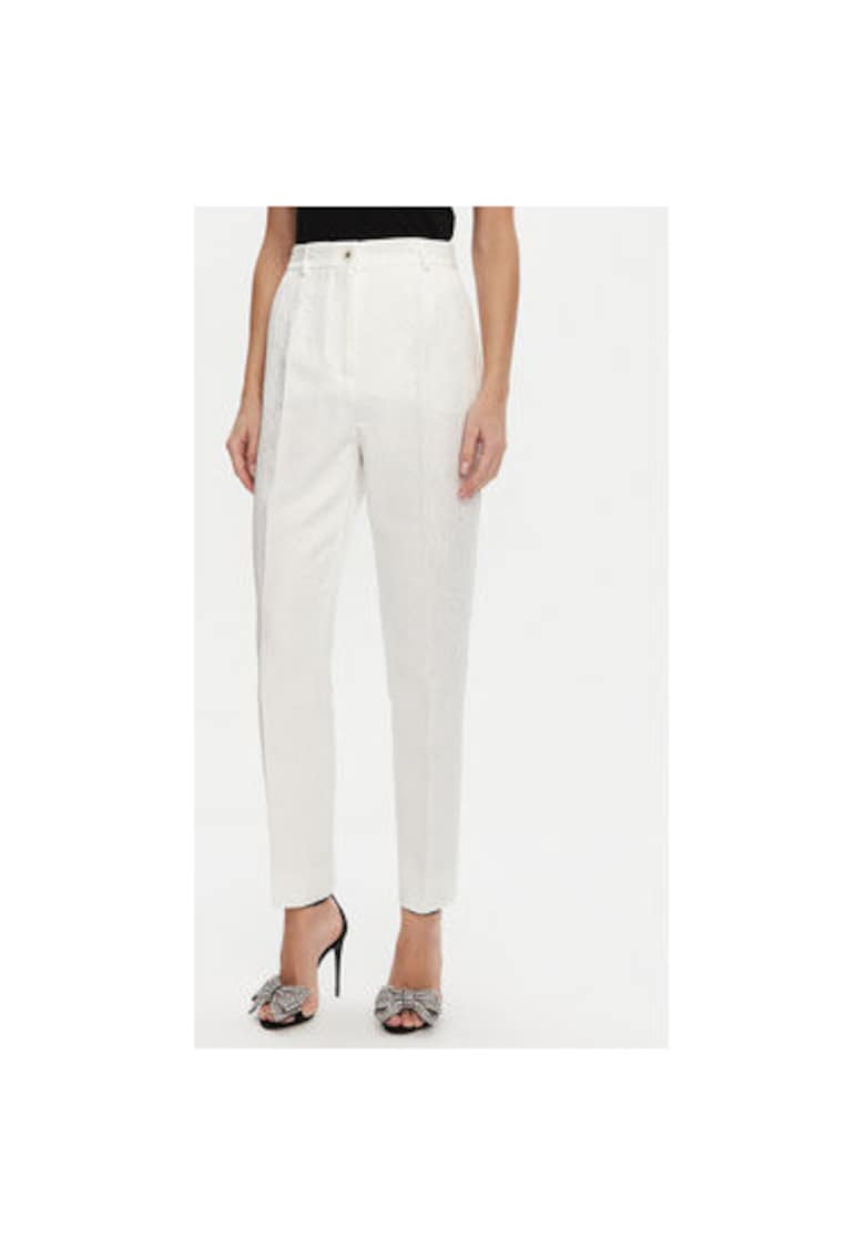 Oferte la Pantaloni Dama -  305315496 - Bumbac - Viscoza - Alb - Alb