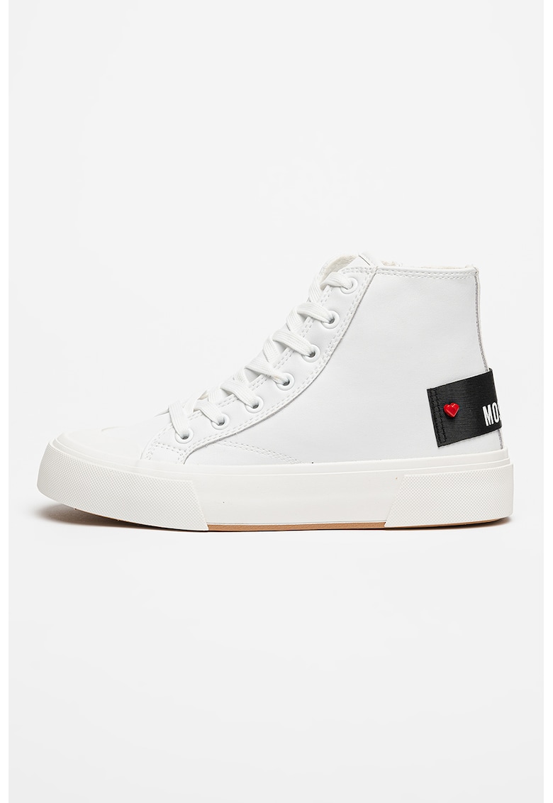 Oferte la Pantofi sport de piele cu logo - Alb optic
