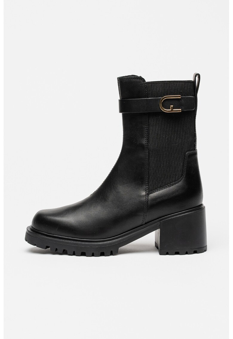 Oferte la Ghete Chelsea din piele Urban Chic - Negru