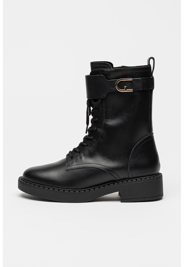 Oferte la Ghete Chelsea din piele New Legacy - Negru