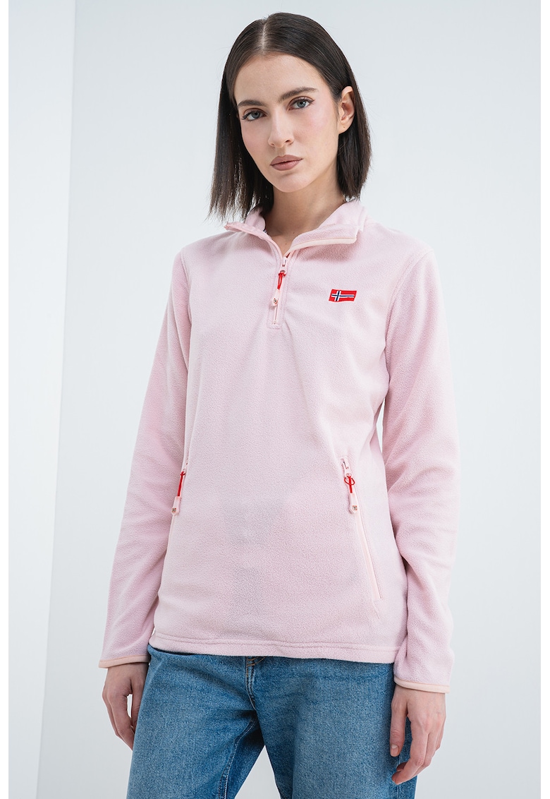 Oferte la Bluza de trening slim fit cu fermoar Ulyssia - Roz pastel