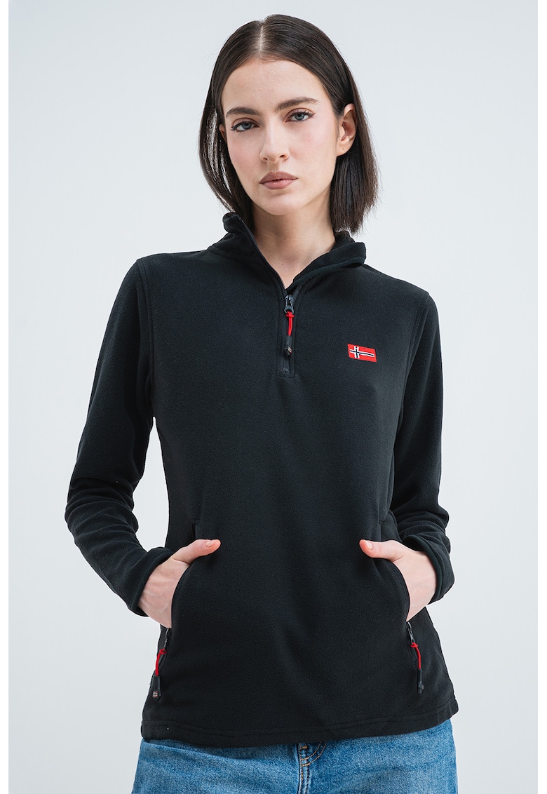 Oferte la Bluza de trening slim fit cu fermoar Ulyssia - Negru