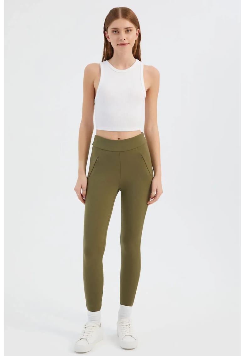 Oferte la Colanti -  cu buzunar - verde - textil