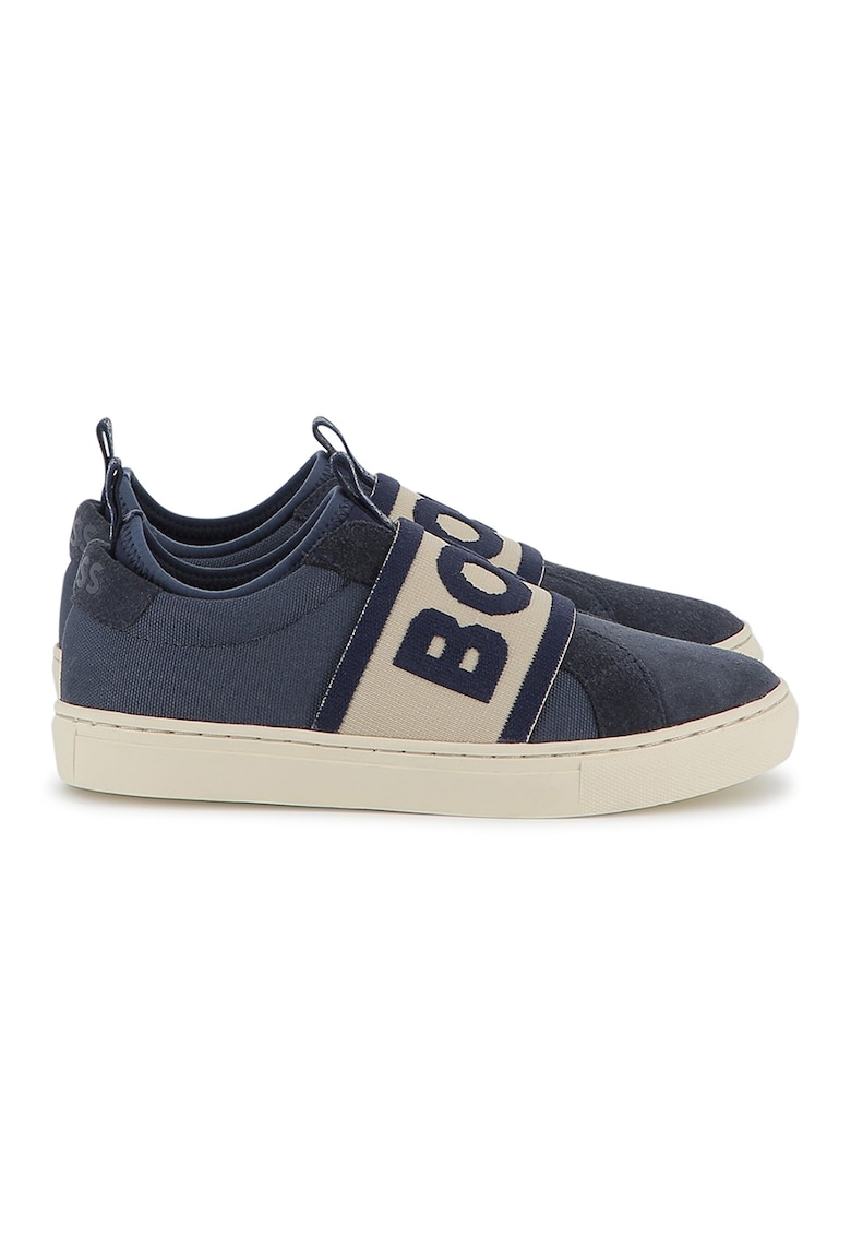 Oferte la Pantofi sport slip-on cu logo - Bleumarin