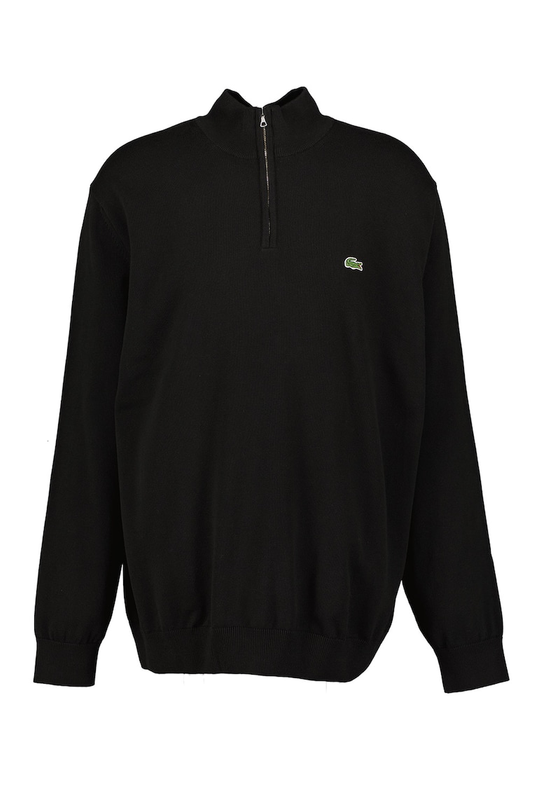 Oferte la Pulover regular fit tricotat fin din bumbac organic - Negru