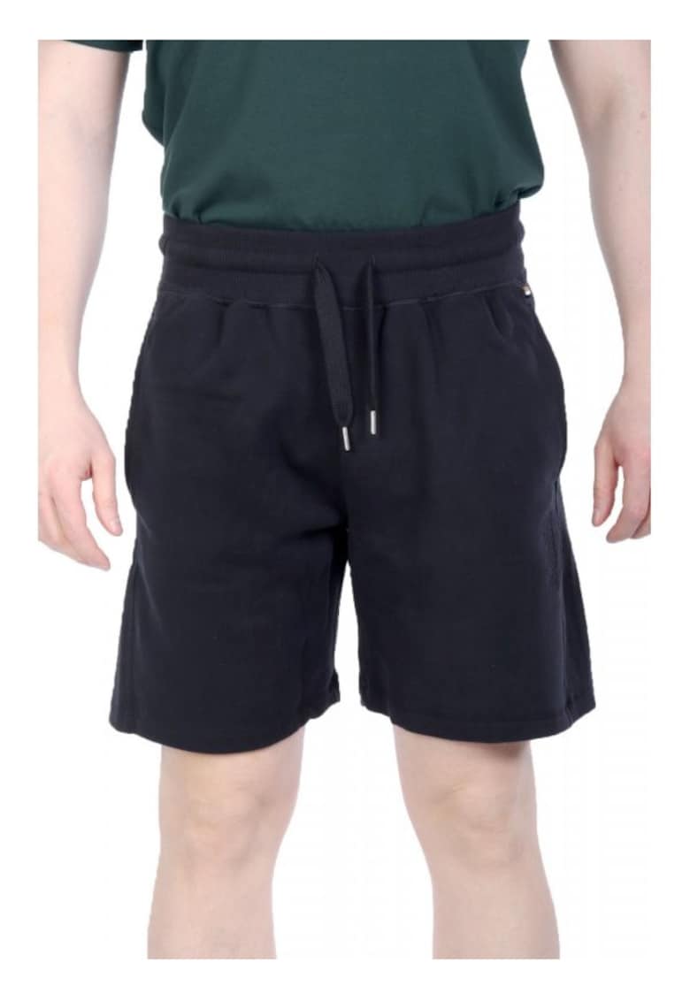 Oferte la Costum de baie barbati -  hanorac Homewear Bermuda - pantaloni scurti - negru - 100% bumbac - Negru