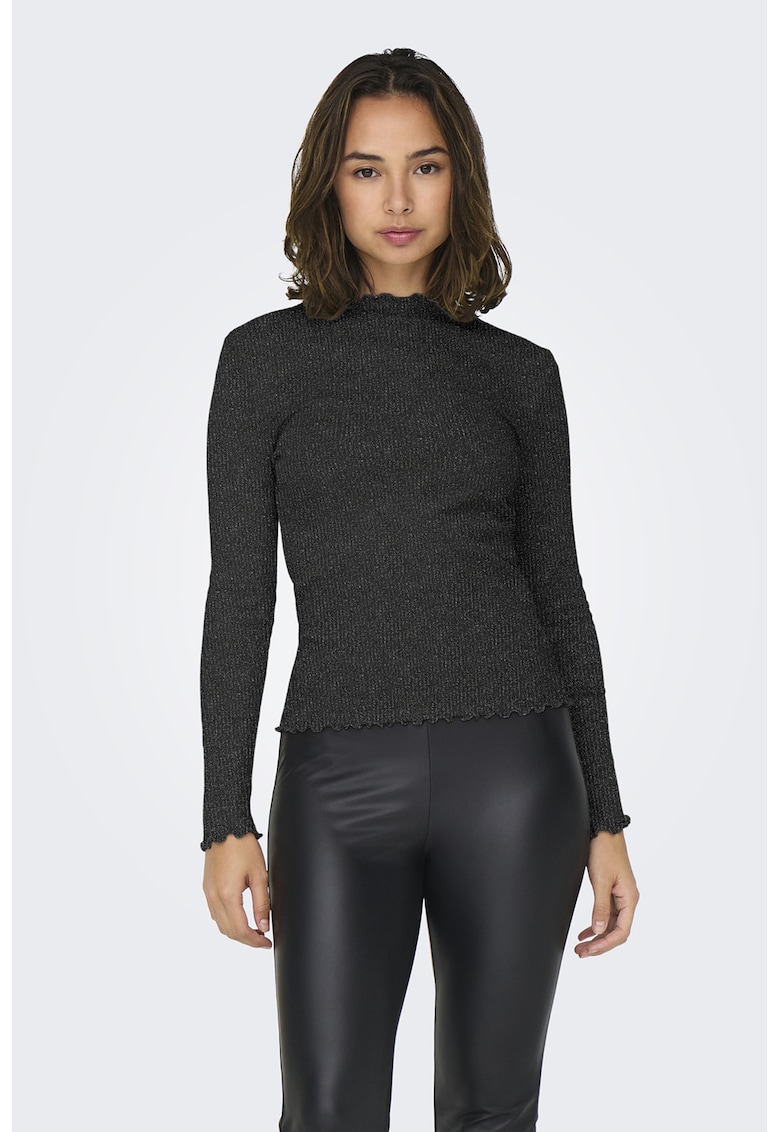Bluza din amestec de bumbac organic - Negru