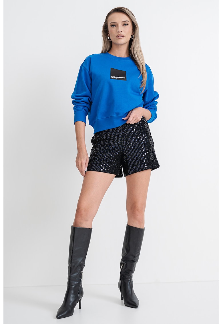 Oferte la Bluza de trening de bumbac organic cu logo - Albastru royal