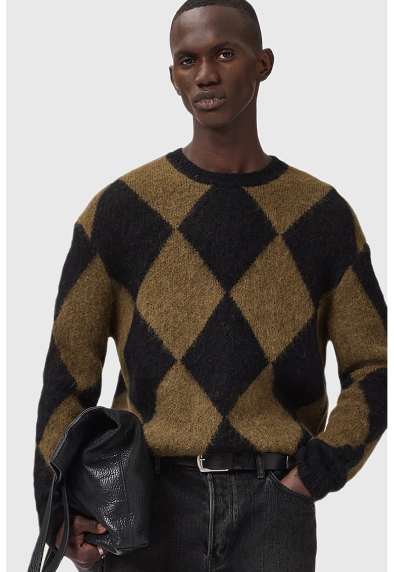 Oferte la Pulover din amestec de lana alpaca Bower - Negru/Maro