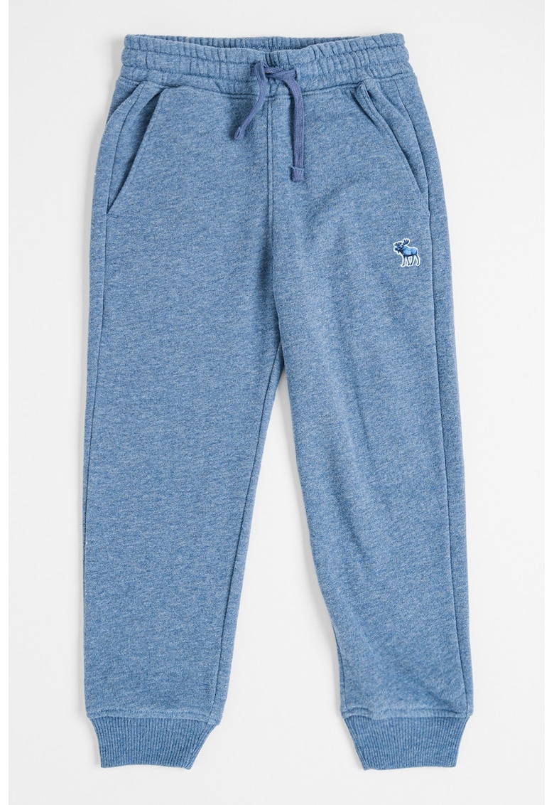 Oferte la Pantaloni de trening cu talie elastica si ajustabila - Albastru melange