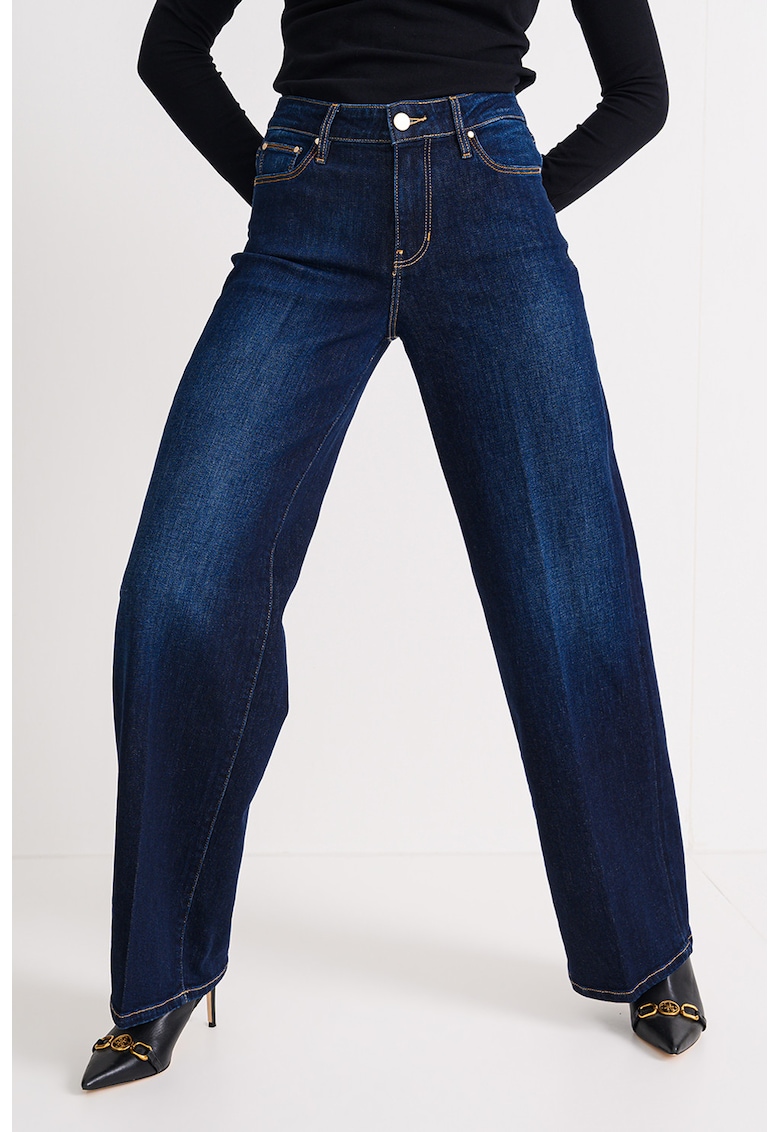 Oferte la Blugi cu croiala ampla din casmir - Albastru indigo
