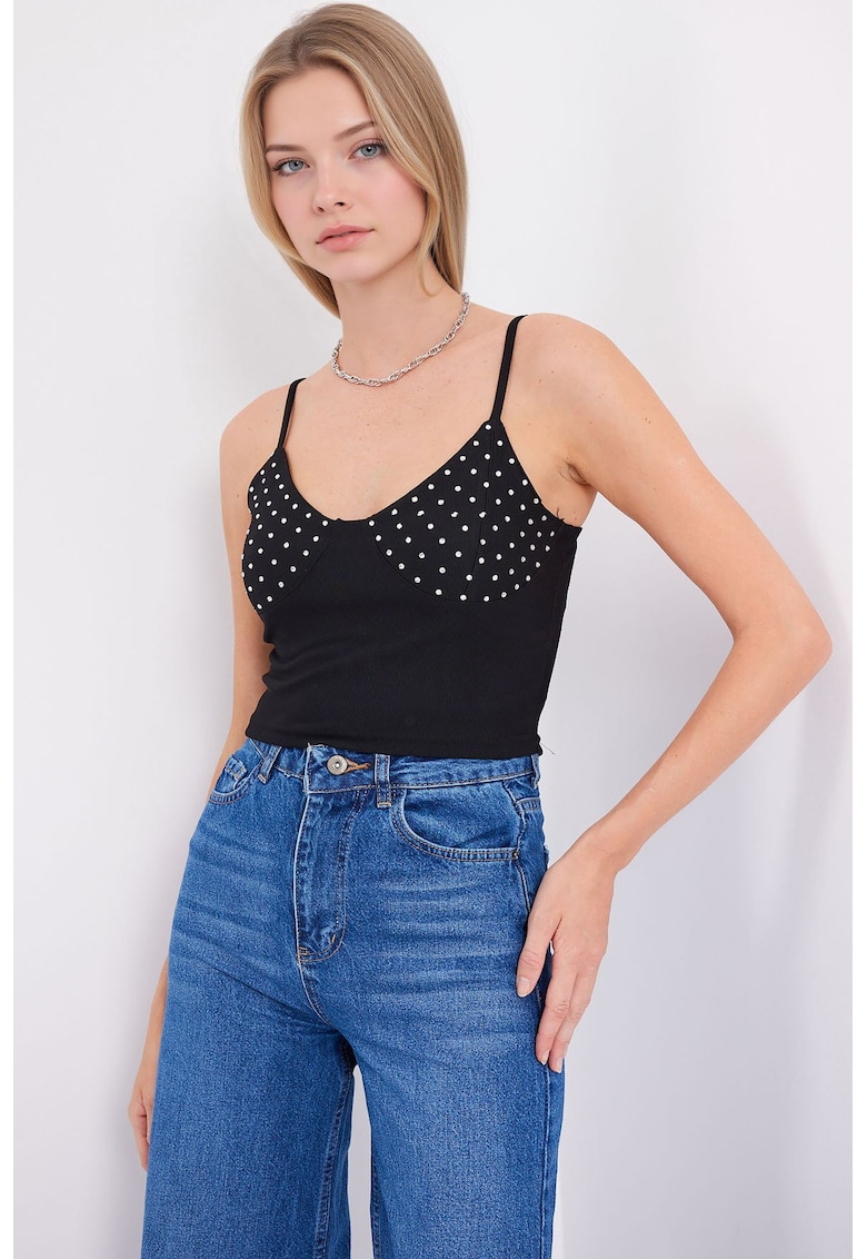 Oferte la Top dama - HiCCUP - Jerseu - Negru -